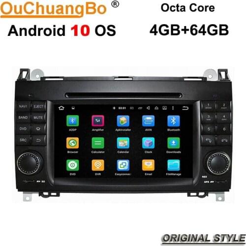 Ouchuangbo android 10 multimedia player for Benz W169 W245 Sprinter Viano Vito with radio gps navigation 8 core 4GB+64GB