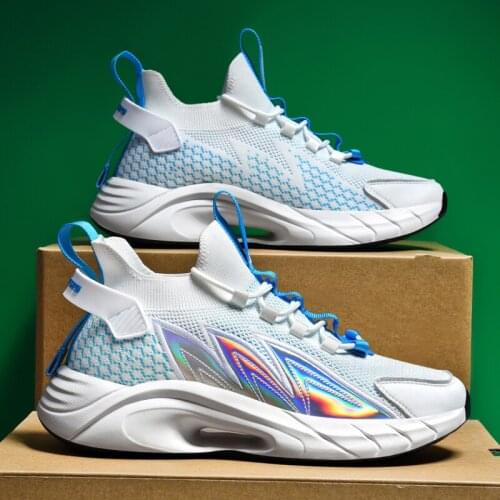 Brand Sneakers for Men Mesh Men Basketball Shoes Lace Up Light Men Vulcanize Shoes Tenis Masculino Original Gym Shoes Men