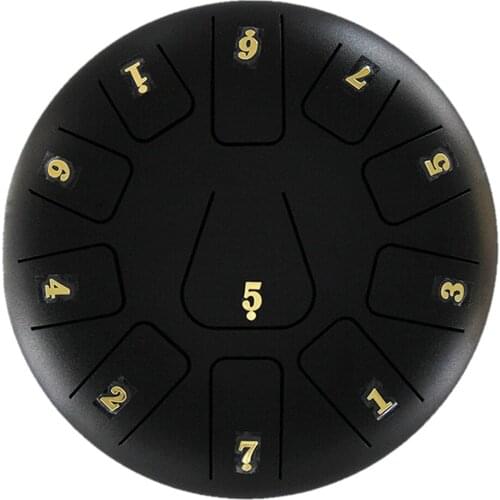 Newly Alloy Steel Tongue Drum 8 Inch 11 Tones with 1 Pair Mallets + Storage Drum Bag