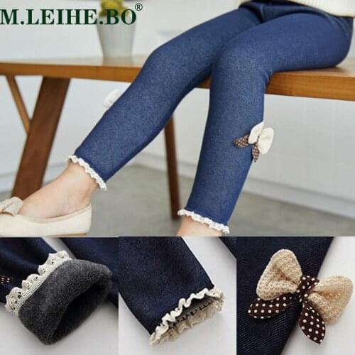 Autumn Winter Toddler Girls Pants Thicken Warm Girls Leggings Kids Children Pants Girls Clothing for Winter 1-7T Kids Leggings