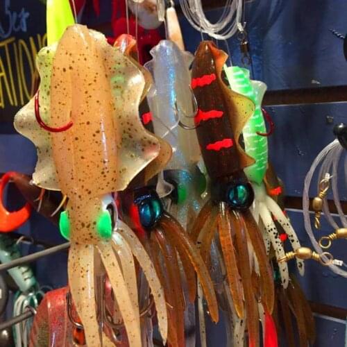 3 Pcs/Bag Chasebaits The Ultimate Squid Fishing Lure 15cm 16g Fishing Soft Plastic Octopus Lure Bass Fishing Creature Baits