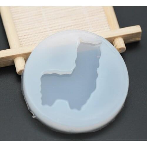 Silicone Mold Alpaca Animal Shaped Ornaments Resin Molds For DIY Pendant Jewelry Accessories Making Tools 1pcs