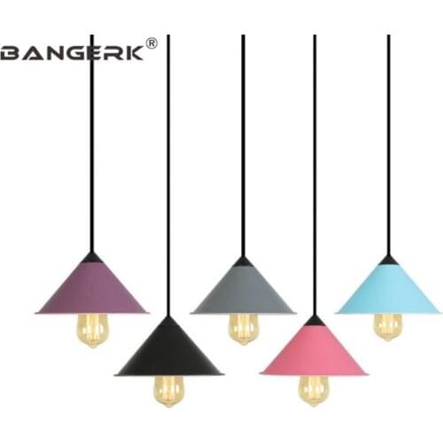 Nordic Design Macarons LED Light Modern Pendant Lamp Industrial Wind Loft Hanging Lights Pendant Lighting Home Decor Fixtures