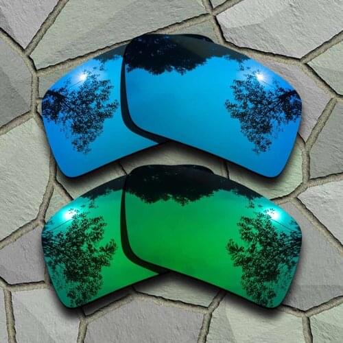 Sky Blue&Jade Green Sunglasses Polarized Replacement Lenses for Oakley Eyepatch 2