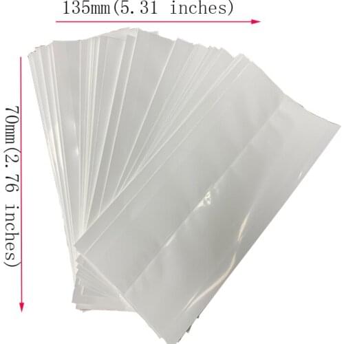 SUB13570 White Sublimation Heat Shrink Wrap Sublimation Shrink Film Sleeve Bag for Sublimation Blanks Key Chain