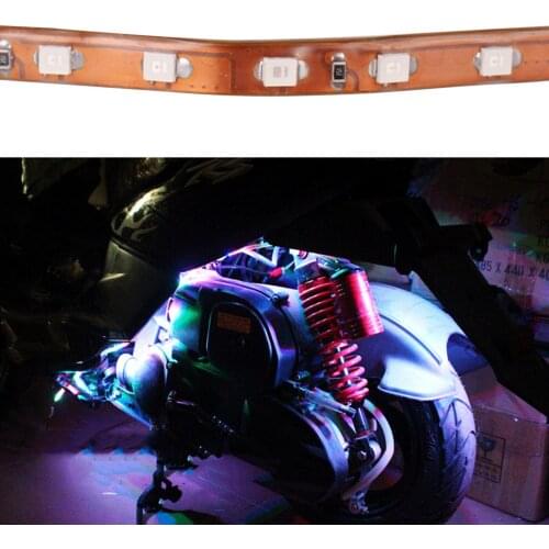Waterproof LED Strip Lights 12V Underbody Lights For Motorcycle Surrounding Lights Car Decoration Lights Motorcycle Supplies Hot