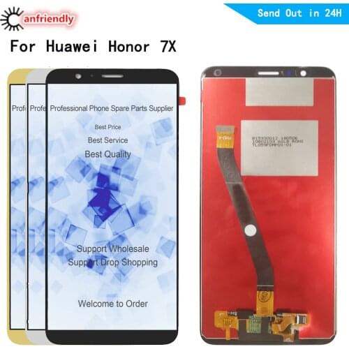 For Huawei Honor 7X LCD Display Touch panel Screen Digitizer with frame Assembly Screen For Honor7X BND-AL10/TL10 BND-L21/L22