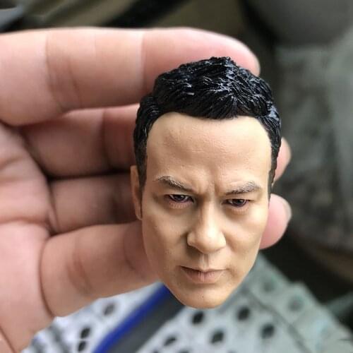 1/6 Scale Male Head Sculpts Model without Neck Hong Kong Star Simon Yam Head Carved Accessory for 12 inches Action Figure