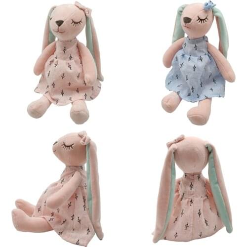 1 pcs new Long Ears Cute Rabbit Doll Baby Soft Plush Toy For Children Rabbit Sleeping Stuffed Plush Animal Baby Toys For Infants