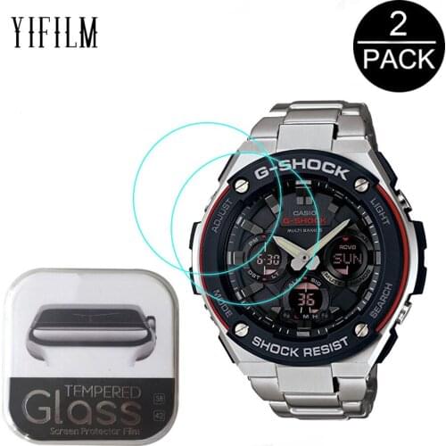 2PACK For Casio GST-W110-1A2 Smartwatch Film 0.3mm 2.5D 9H Clear Tempered Glass Screen Guards Protective Film For Casio Film