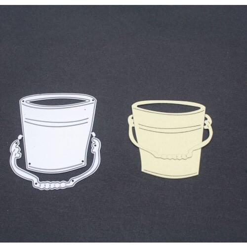2021 Bucket Metal Cutting Dies DIY Scrapbooking Paper Photo Album Crafts Knife Mould Cards Embossing Mold Stencils for Decor