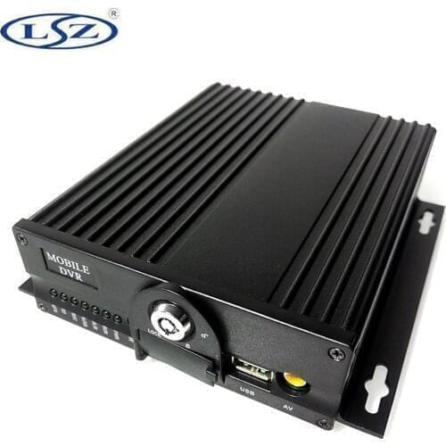 4 Channels 3G Vehicle DVR 4ch Ahd Mobile Black Box GPS Taxi Dual Sd Card Wifi Mobile Dvr