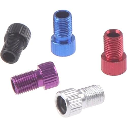 4PCS Aluminum Alloy Bike Valve Adapter Caps Bicycle Air Nozzle Road Adapters Road Racing Bike Inner Tube Tools