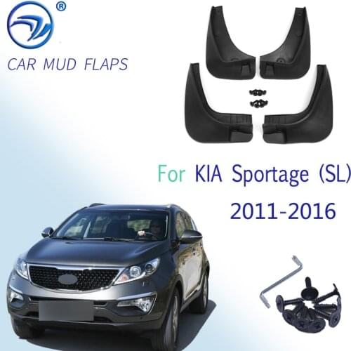 1Set Car Front Rear Mudguards For KIA Sportage (SL) 2011 2012 2013 2014 2015 Accessories Mudflaps 1Set/4Pcs Fenders