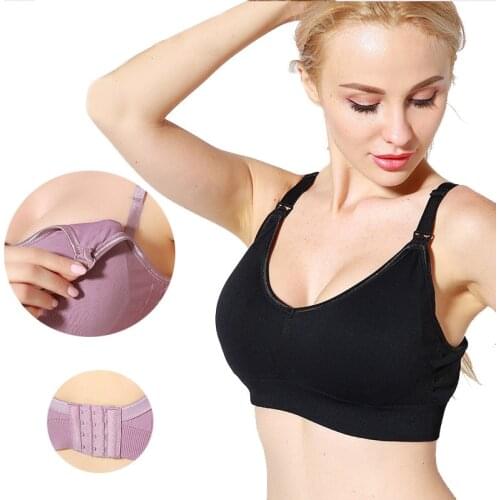 2pcs/lot Plus Size Maternity Nursing Bra Wire Free Padded Breastfeeding Pregnancy Bras for Pregnant Women Underwear B-E Push Up