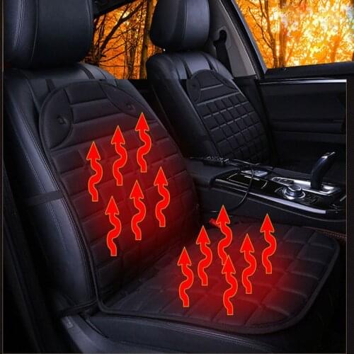 Heated Car Seat Cover Universal Seat Cushion Seat Covers Autumn and Winter Heater Seat Heating Pads for Toyota BMW Kia Mazda