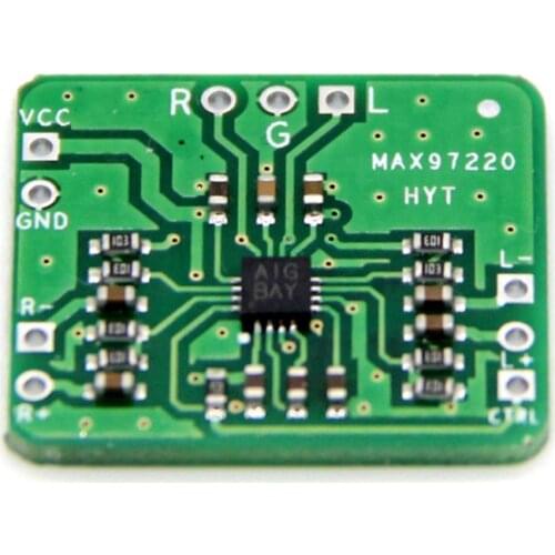 Differential To Balanced Single-Ended Output Headphone Amplifier HIFI MAX97220 Input 2.5V-5.5V Power Amplifier Board