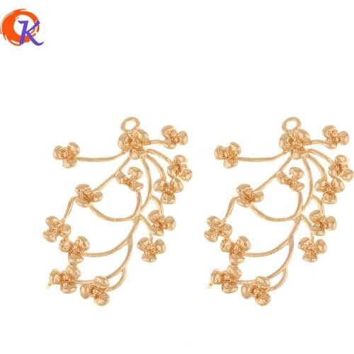 Cordial Design 50Pcs 30*32MM Jewelry Accessories/Hand Made/Connectors/Copper Material/Flower Shape/DIY Making/Earring Findings