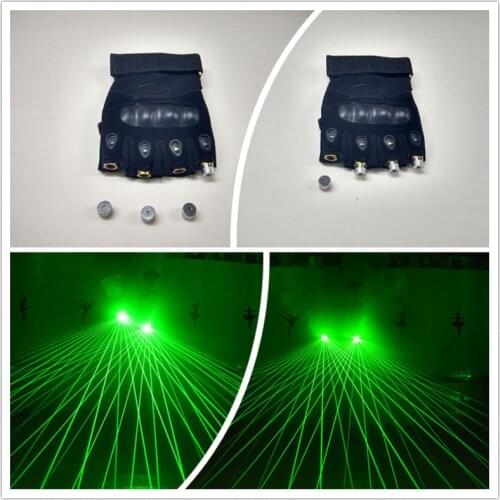 Hot Sale Stage Show Laser Accessories Green Laser Man Show Gloves with 4pcs Lasers Cool in Party Dance DJ Club
