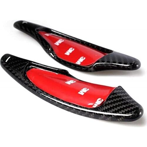 Car Carbon Fiber Steering Wheel Shift Paddle Extension Shifters For Chevrolet Corvette C7 Parts Steering Covers