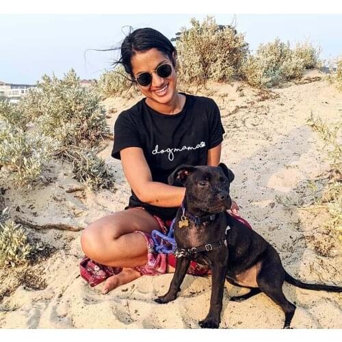 Kawaii Dog Mama Paw Women T-shirt Summer Short Sleeve Graphic Tshirt Female Tops White Tees Camisetas Mujer Harajuku Clothes