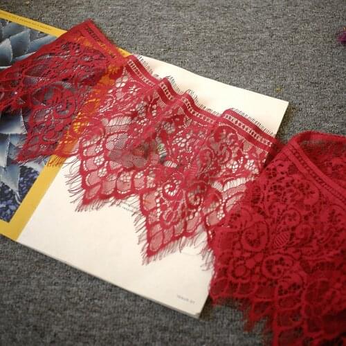 18cm black eyelashes embroidery lace underwear dress skirt decoration accessories