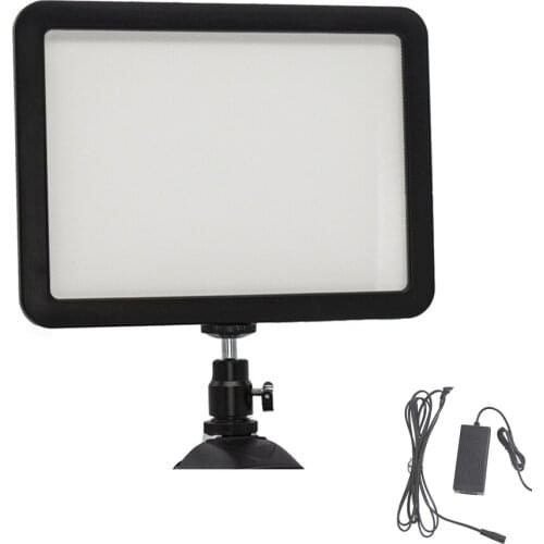 Pro 124 LED 3300-5600K Video Light Lamp + Power Adapter for Camcorder Camera Studio DV Photo DSLR SLR Vlog Youtube Movie