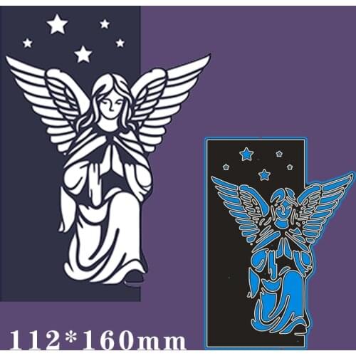112*160mm Saint with Wing Cutting Metal Dies for2020 New Stencils DIY Scrapbooking Paper Cards Craft Making New Craft Decoration