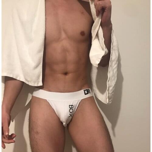 Fashion Sexy Jockstrap Men Underwear Cotton Double T U Convex Comfortable Underpants Men Thong G-String Gay Underwear