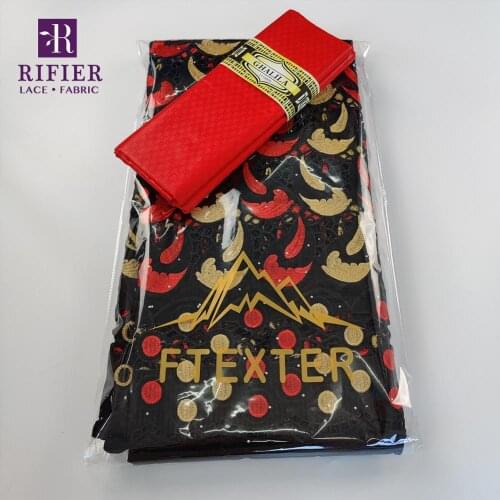 Latest Fashion Bazin Riche Fabric And 100% Cotton Embroidered Dry Lace With Rhinestones Indian Top Class Women Dresses Laces