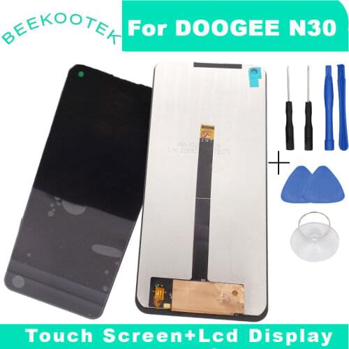 New DOOGEE N30 LCD Display + Touch Screen Digitizer Assembly 6.55inch Replacement Glass + Repair Tools For DOOGEE N30 Phone