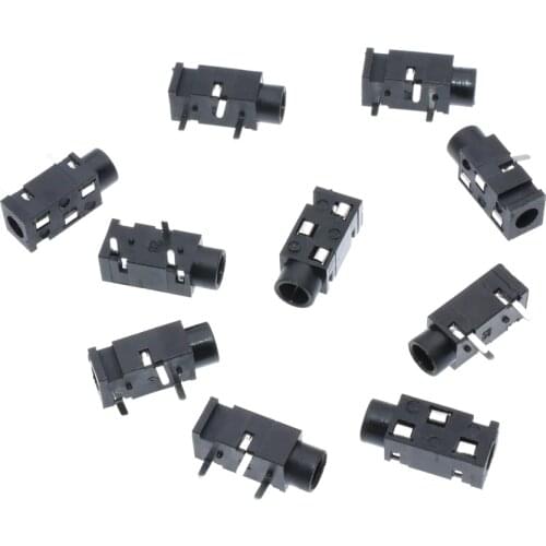 PJ-320 3.5mm Auido Video Female erahone Jack interface 3DIP Pins 3.5 Headphone socket Connector