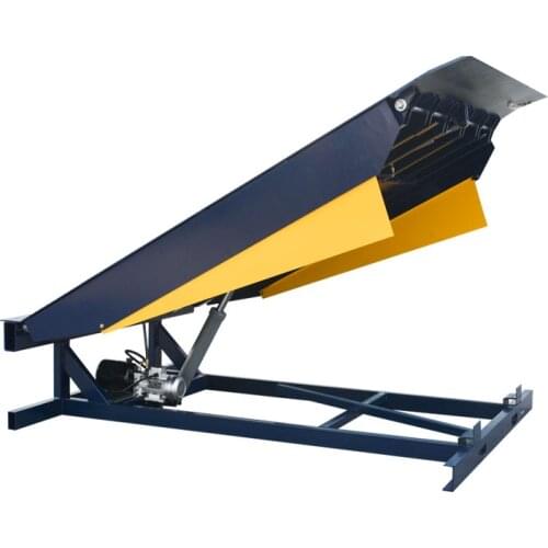 Qiyun 6 ton 8 ton 10 ton Dock Leveler Container Loading Ramp hydraulic truck loading yard ramp with CE Certification