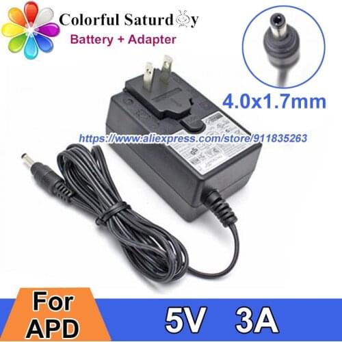 US Plug WA-15C05R For APD Asian Power Adapter 5V 3A 15W 4.0x1.7mm Genuine AC Adapter Charger