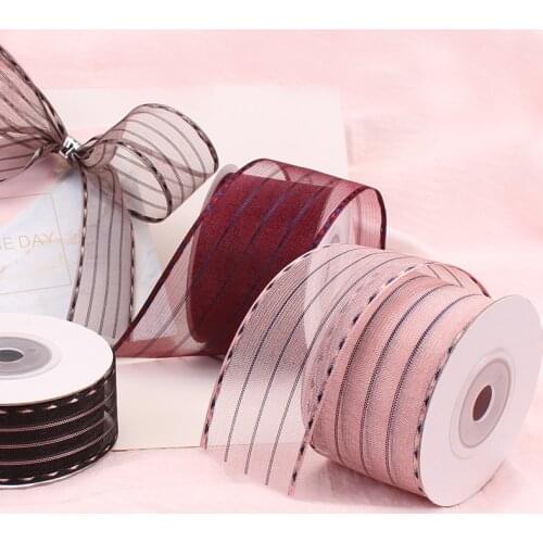 Width1.5CM-4CM Bilateral Jumpers Yarn Ribbon bow hairpin accessories Diy Handmade making Bouquet Gift Cake wrapping materials