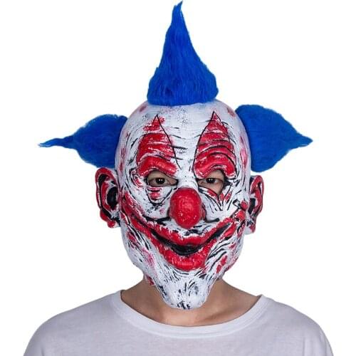 Scary Clown Evil Masks Halloween Latex Horror Unisex Fancy Dress Accessory Adult Cosplay Headgear