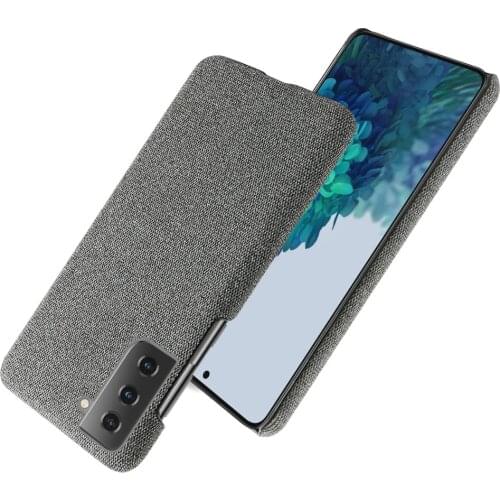 Slim Cloth Texture Fitted Cover For Samsung Galaxy S21 5G Case Fabric Antiskid Capa for Galaxy S21 galaxy S 21 Plus Ultra S21