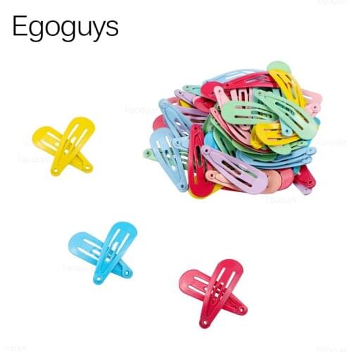 10PCS Girls Cute Candy Color Snap Hair Clips Children Metal BB Bobby Pins Baby Duckbill Hairpins Women Styling Tools Accessories