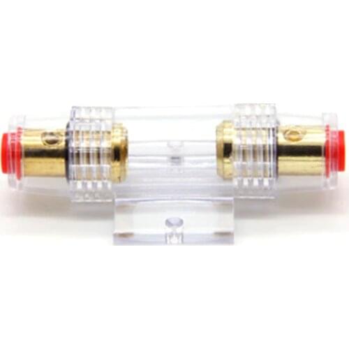 1PCS Fuse Holder Block For Car Vehicle Subwoofer Audio In Line AMP Amplifier Cable Gauge Gold Plated