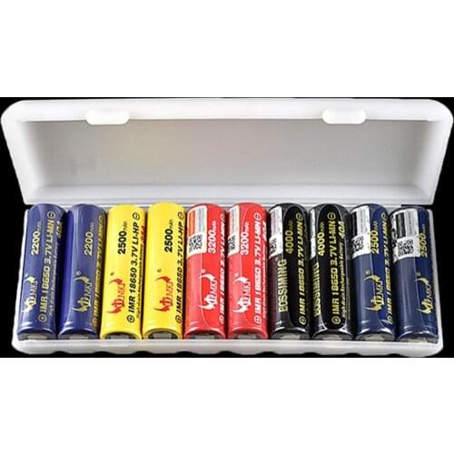1PC 10X18650 Battery Holder Case 18650 Storage Box Holder White Hard Case Cover Battery Holder Organizer Container Hot