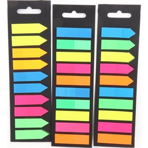 200 sheets 5 Fluorescence colour Self Adhesive Notebooks Memo Pad student School office Supplies