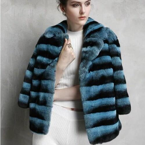 2020Womens New Natural Rex Rabbit Fur Jacket, Real Rex Rabbit Fur Lapel Short Jacket Warm Fashion Casual European Womens Stre