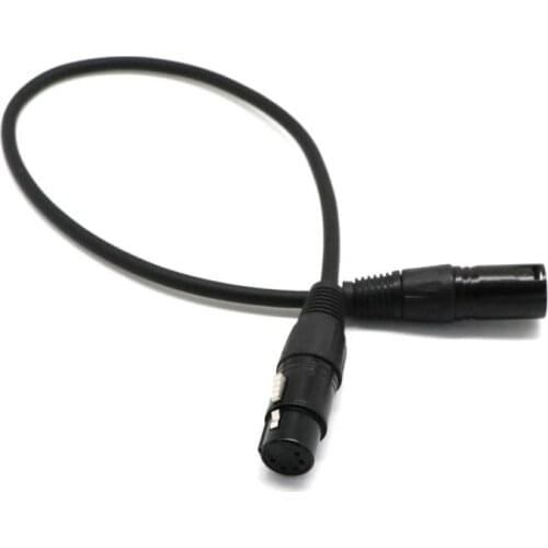 5 Pole Socket To 3 Pole Plug Xlr Turnaround Dmx Adapter Cable