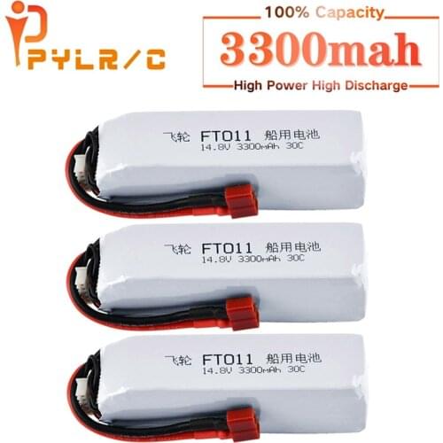 Battery For Feilun FT010 FT011 RC high speed Boats toy Accessories 4S 14.8V 3200mAh lipo Battery with T plug for FT011 1PCS-5PCS