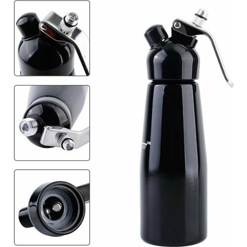 Kitchen Cream Whippers Dessert Tools Professional 500ml Whipped Cream Maker Aluminum Whipped Cream Dispenser Siphon Bottle