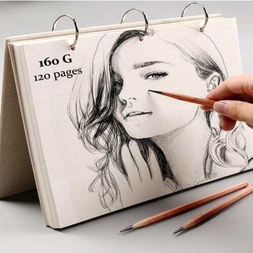 16K/32K thickened 160g sketch book Fine Arts special for students watercolor paper gouache marker book colored pencil paper