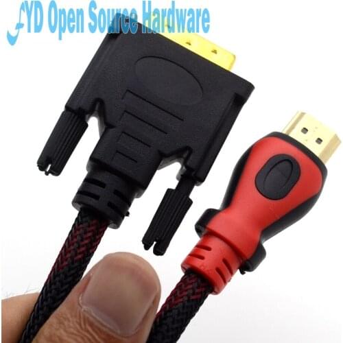 Audio Video Cables Fast Turn DVI 24+1 Pin Adapter Gold Plated Male to Male 1080P HD HDTV HD 3m for PC XBOX raspberry