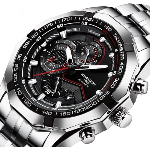 Fashion Multifunctional Automatic Watch for Men Mechanical Living Waterproof Luminous Top Brand Gold Leather Steel Belt Watches