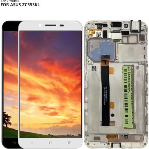 For 5.5"ASUS ZenFone 3 Max ZC553KL LCD Display Digitizer Touch Panel Screen Assembly + Frame Tools