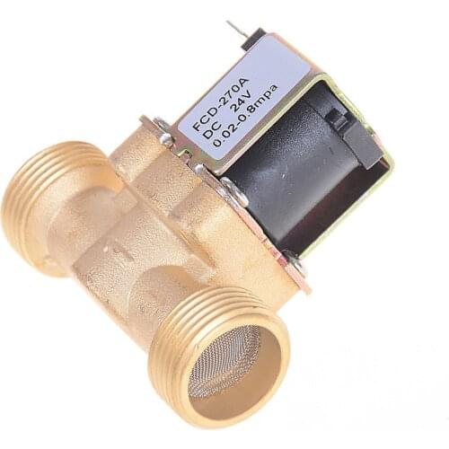 Electric Solenoid Valve Water Normally Closed Air Inlet 3/4inch Flow 12 V DC,220V,24V Gold Switch